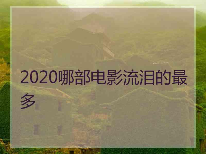 2020哪部电影流泪的最多