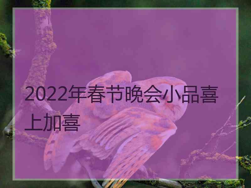 2022年春节晚会小品喜上加喜