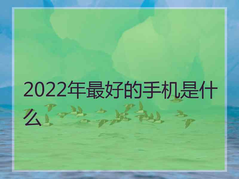 2022年最好的手机是什么