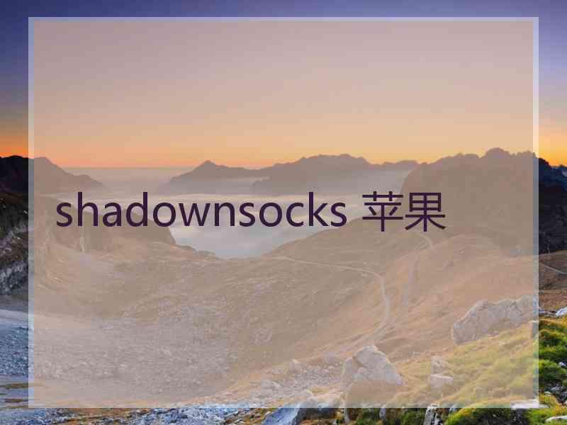 shadownsocks 苹果