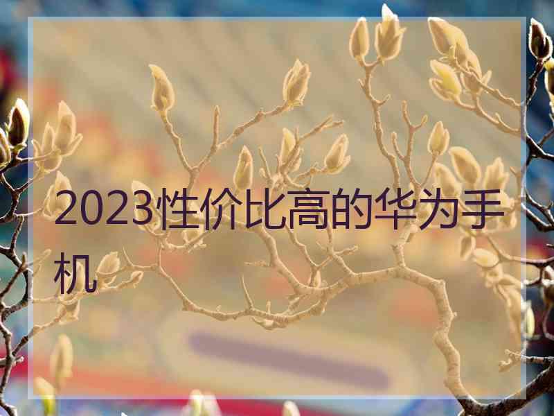 2023性价比高的华为手机