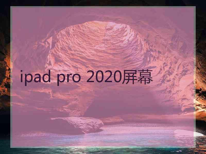 ipad pro 2020屏幕