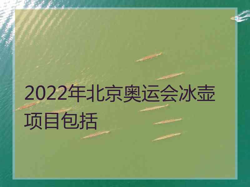 2022年北京奥运会冰壶项目包括