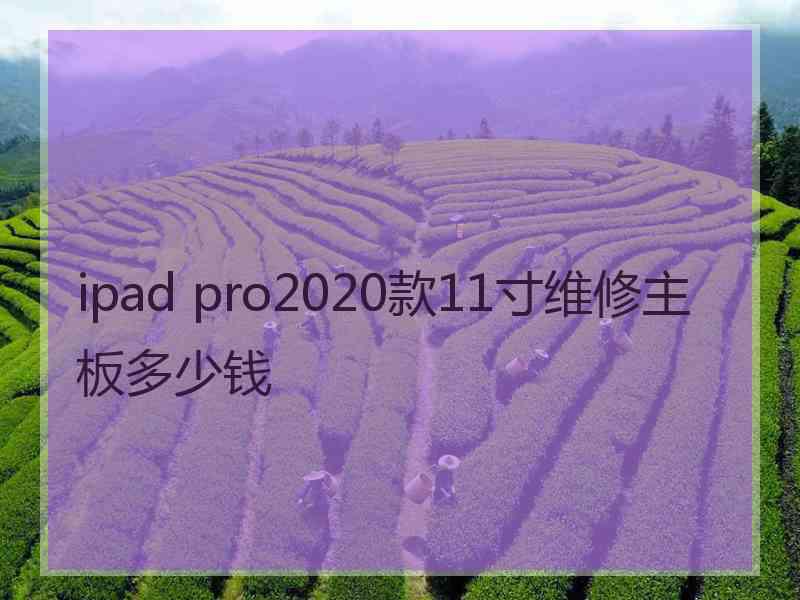 ipad pro2020款11寸维修主板多少钱