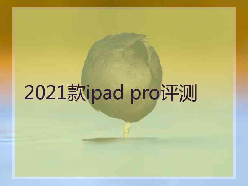 2021款ipad pro评测