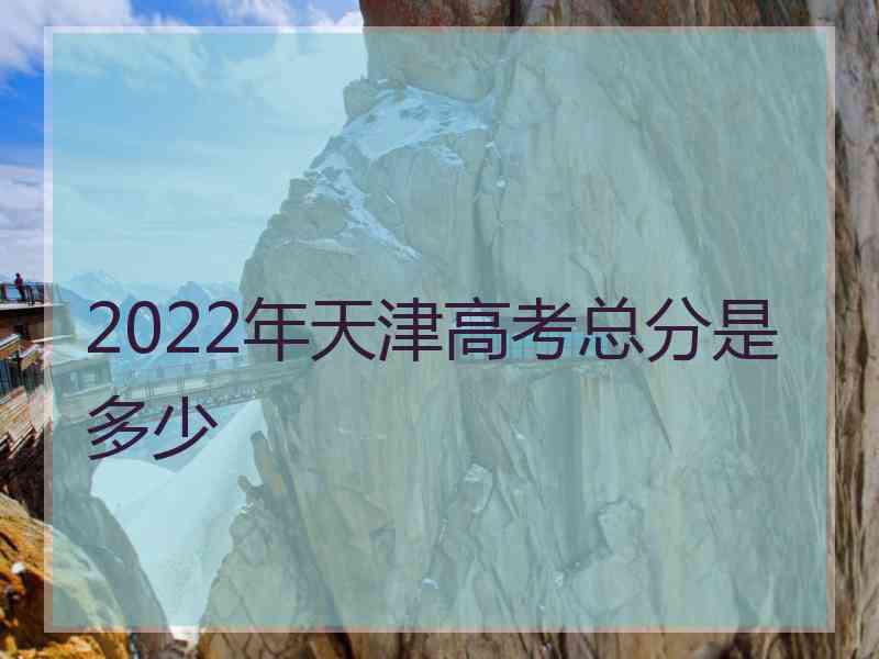 2022年天津高考总分是多少