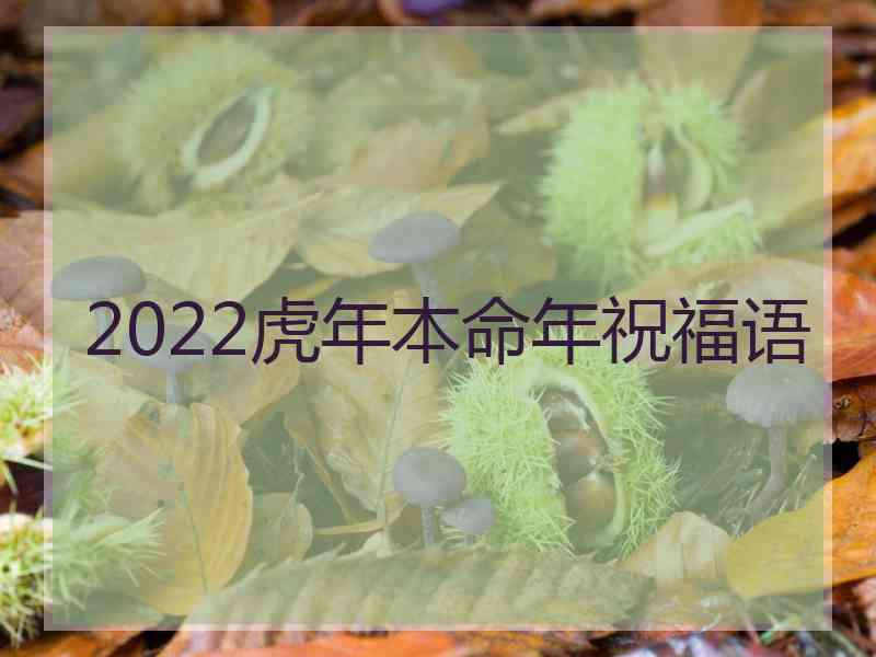 2022虎年本命年祝福语