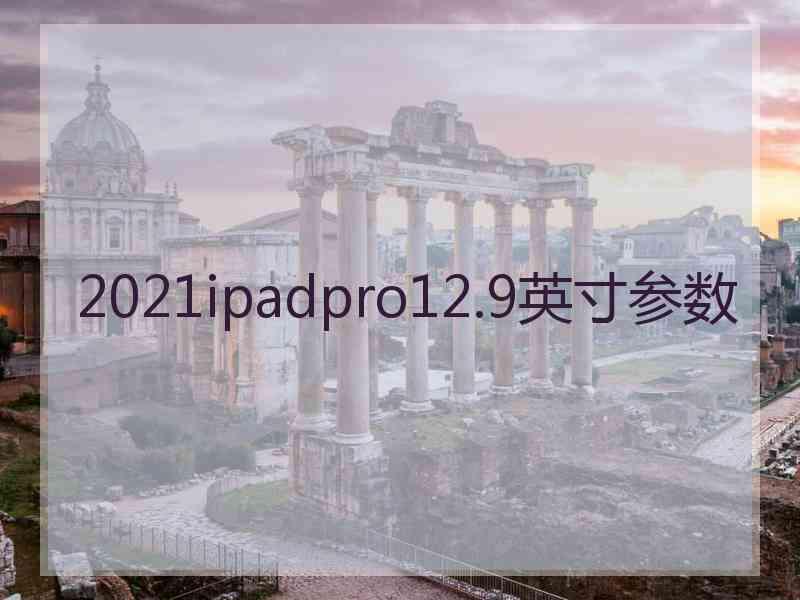 2021ipadpro12.9英寸参数