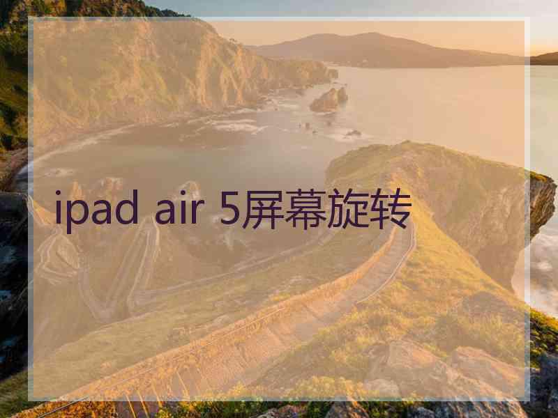 ipad air 5屏幕旋转