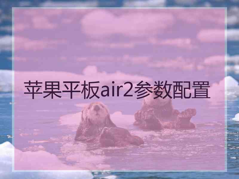 苹果平板air2参数配置