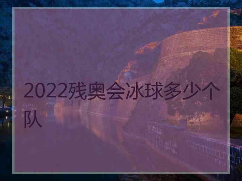 2022残奥会冰球多少个队