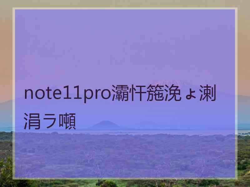 note11pro灞忓箷浼ょ溂涓ラ噸