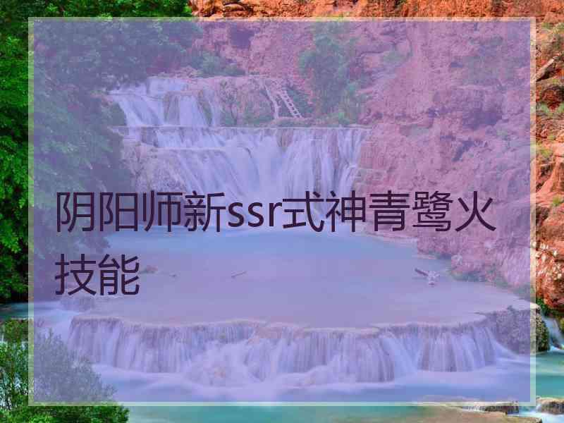 阴阳师新ssr式神青鹭火技能