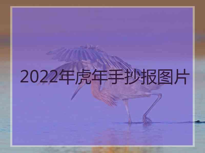 2022年虎年手抄报图片