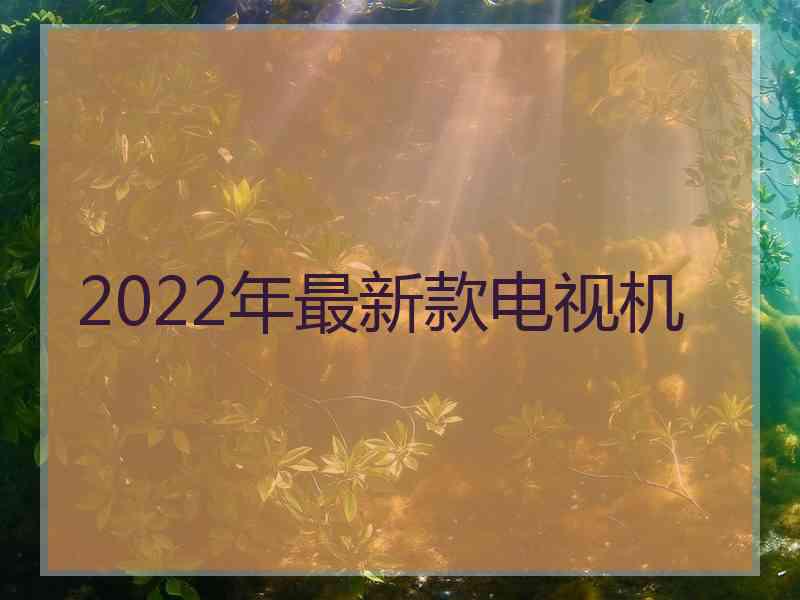 2022年最新款电视机