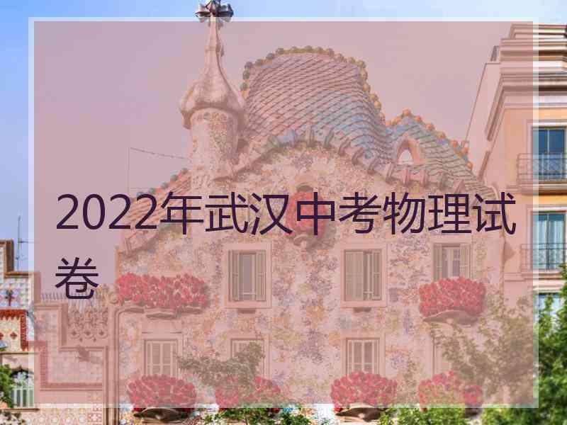 2022年武汉中考物理试卷