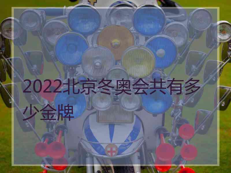 2022北京冬奥会共有多少金牌