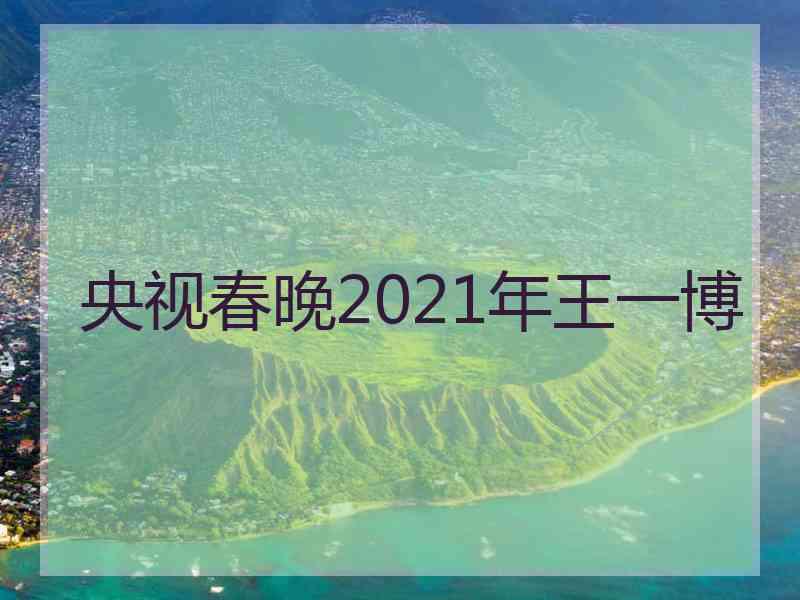 央视春晚2021年王一博