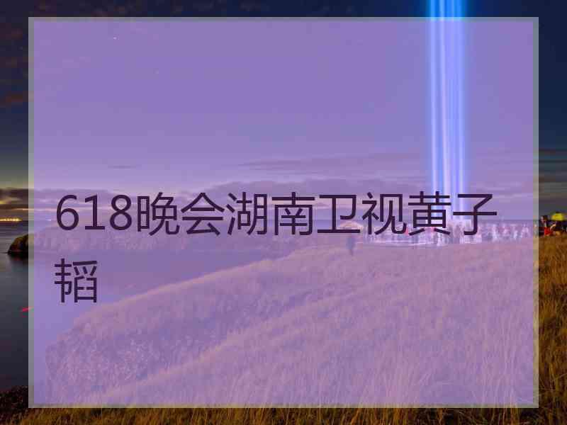 618晚会湖南卫视黄子韬