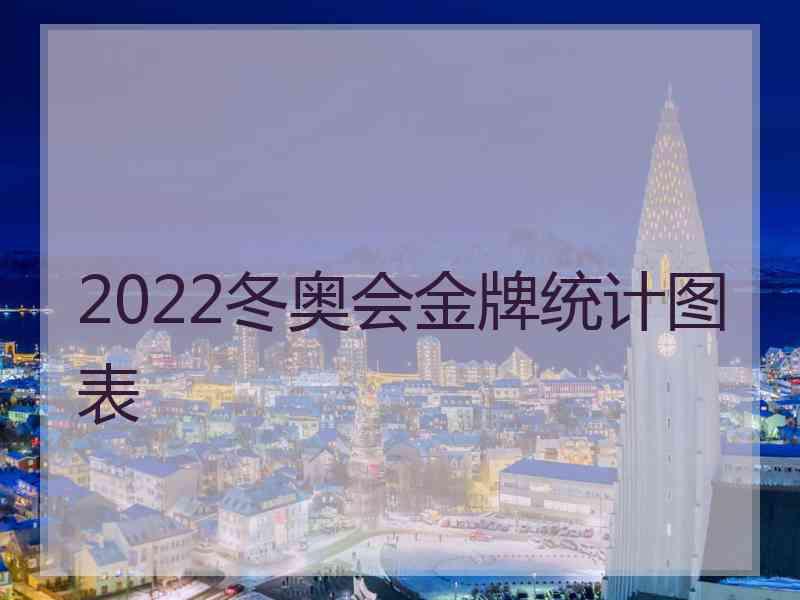 2022冬奥会金牌统计图表