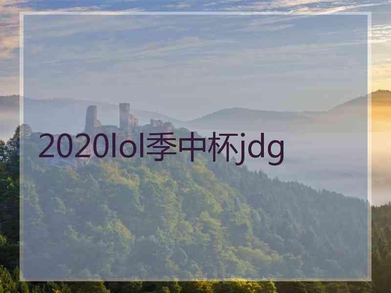 2020lol季中杯jdg