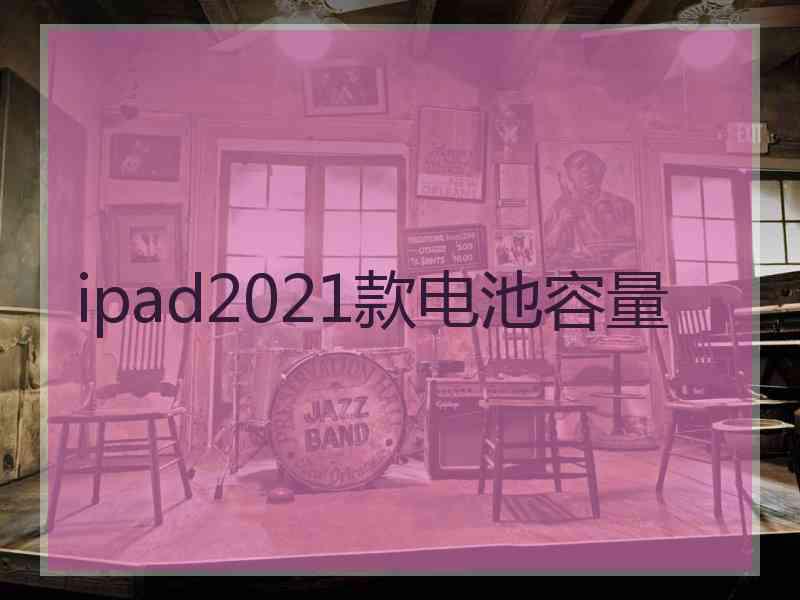 ipad2021款电池容量