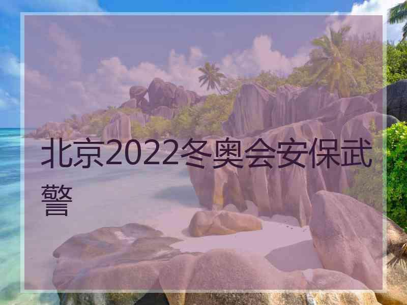 北京2022冬奥会安保武警