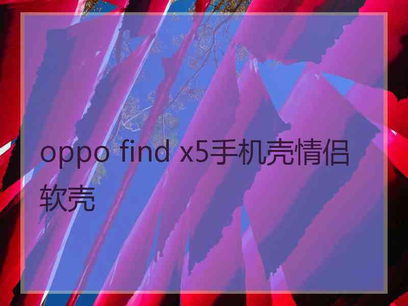 oppo find x5手机壳情侣软壳