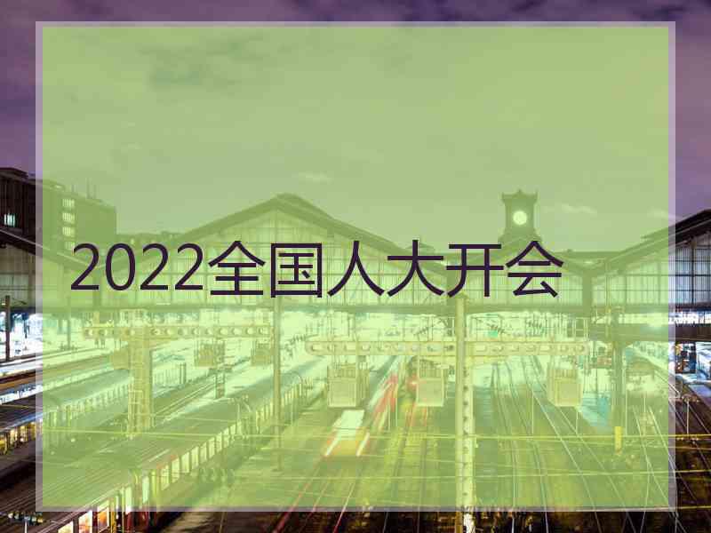 2022全国人大开会