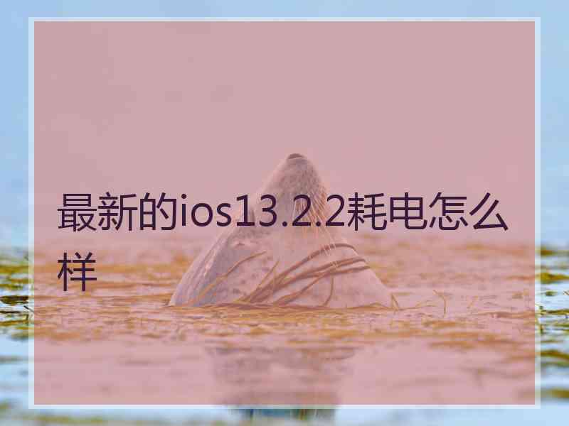 最新的ios13.2.2耗电怎么样