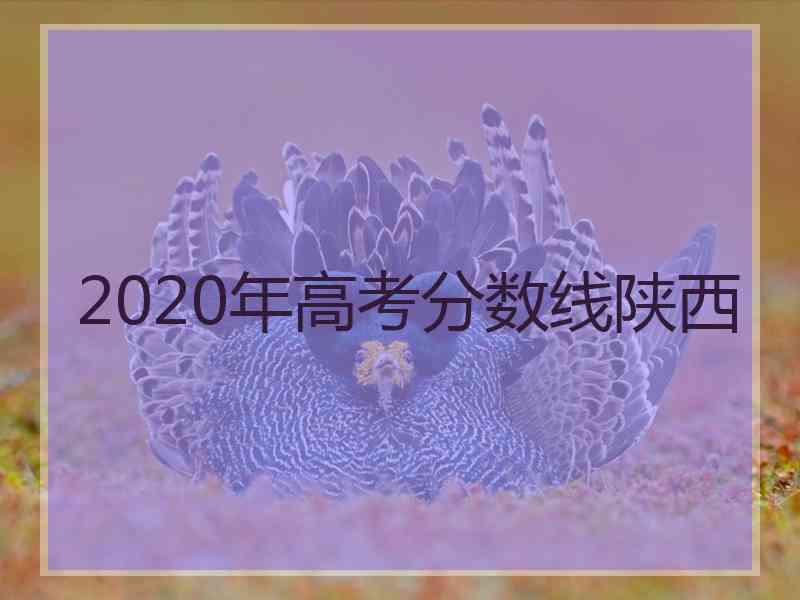 2020年高考分数线陕西