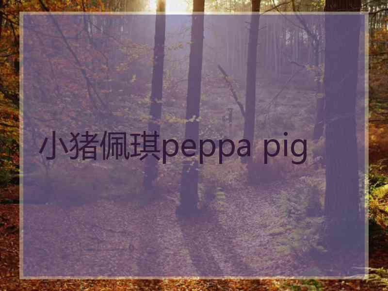 小猪佩琪peppa pig