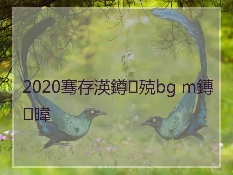 2020骞存渶鐏殑bg m鏄暐