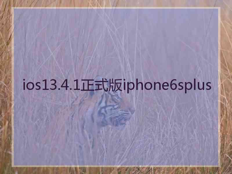 ios13.4.1正式版iphone6splus