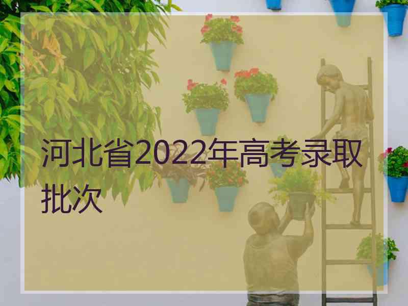 河北省2022年高考录取批次