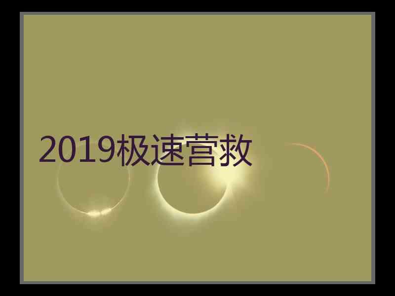 2019极速营救