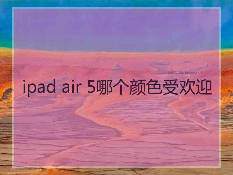 ipad air 5哪个颜色受欢迎