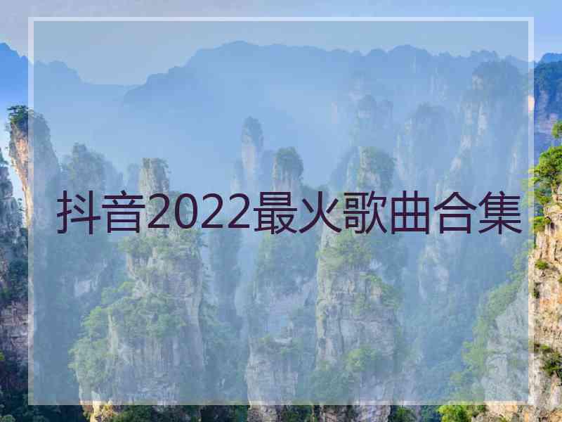 抖音2022最火歌曲合集