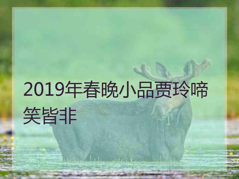 2019年春晚小品贾玲啼笑皆非