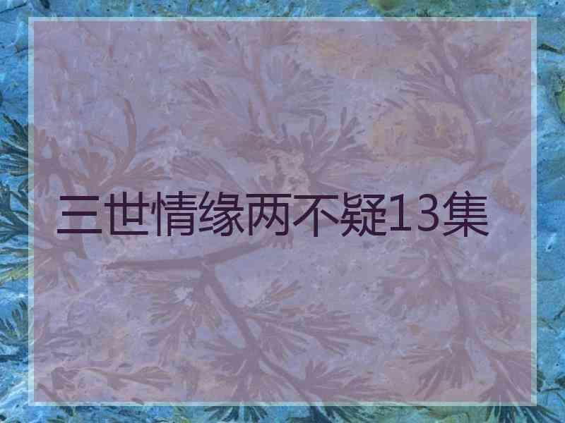 三世情缘两不疑13集