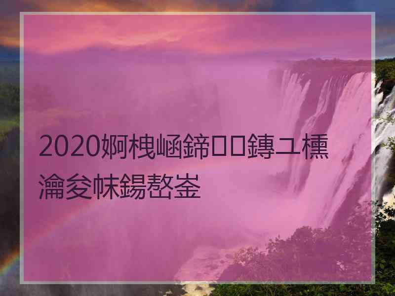 2020婀栧崡鍗鏄ユ櫄瀹夋帓鍚嶅崟