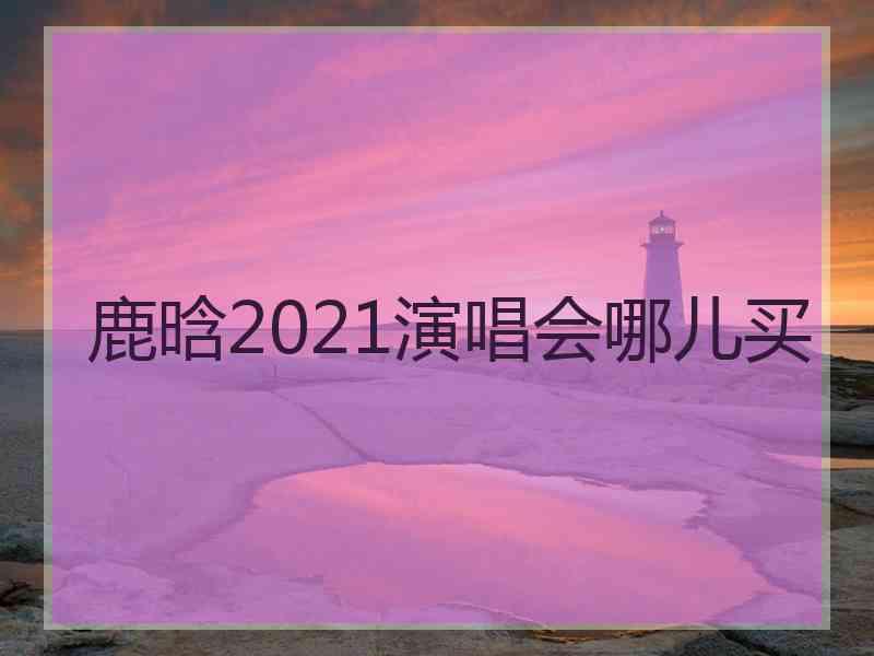 鹿晗2021演唱会哪儿买