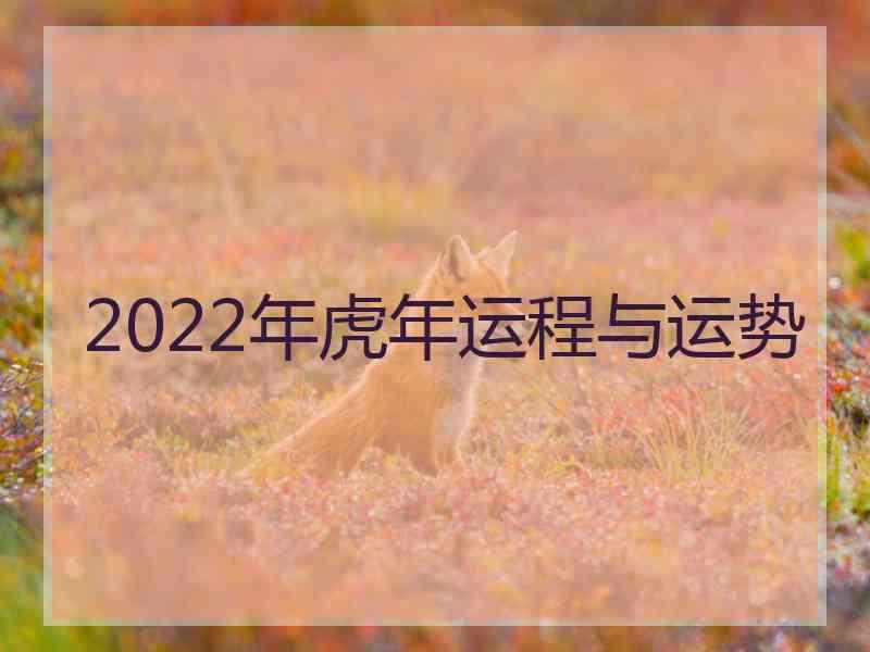 2022年虎年运程与运势