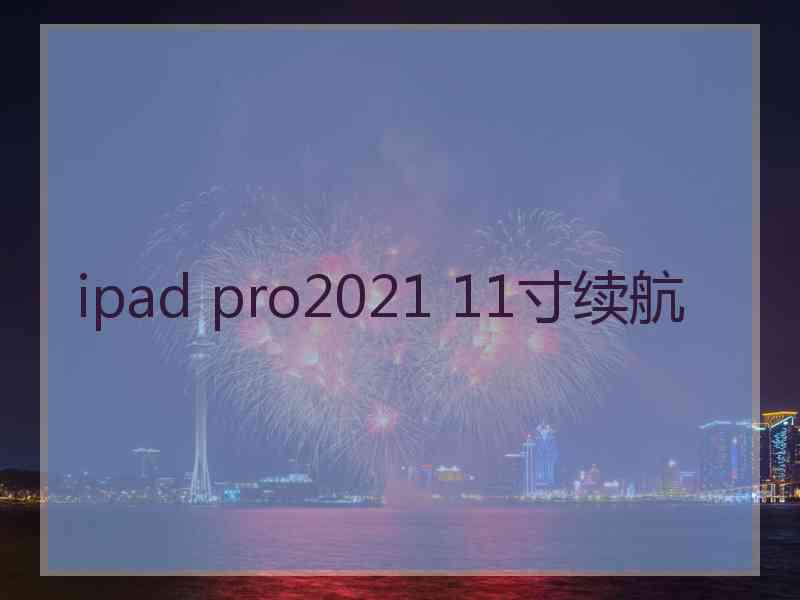 ipad pro2021 11寸续航