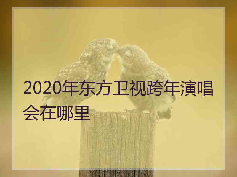 2020年东方卫视跨年演唱会在哪里