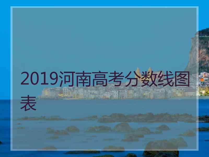 2019河南高考分数线图表