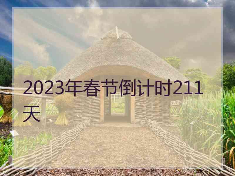 2023年春节倒计时211天