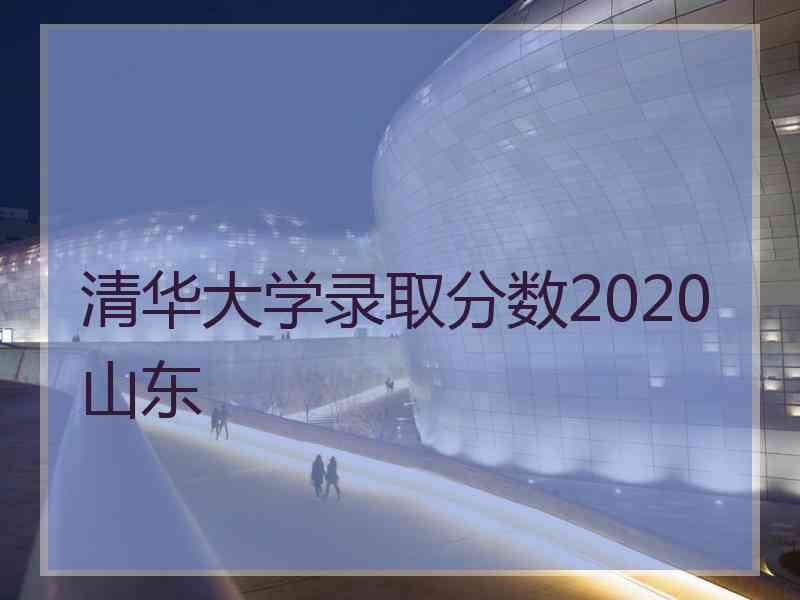 清华大学录取分数2020山东