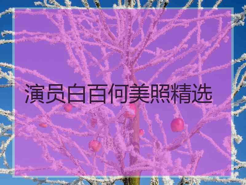 演员白百何美照精选