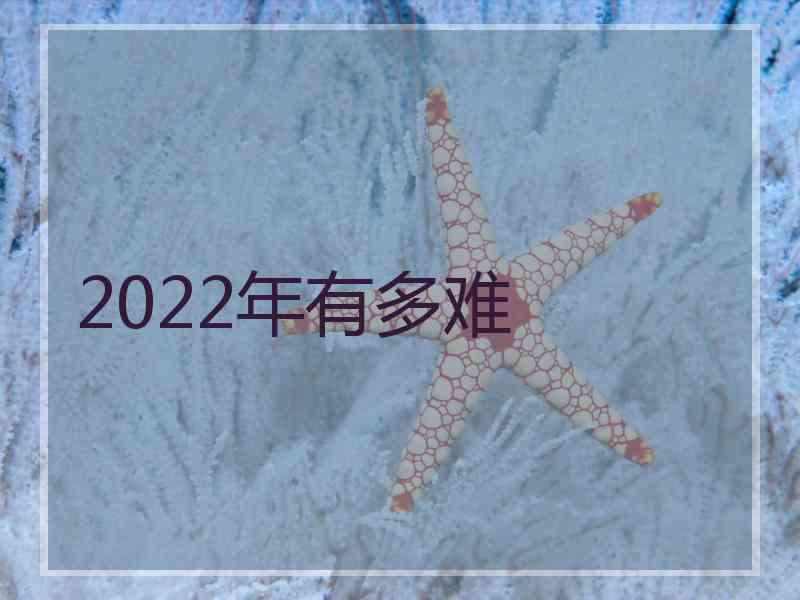 2022年有多难